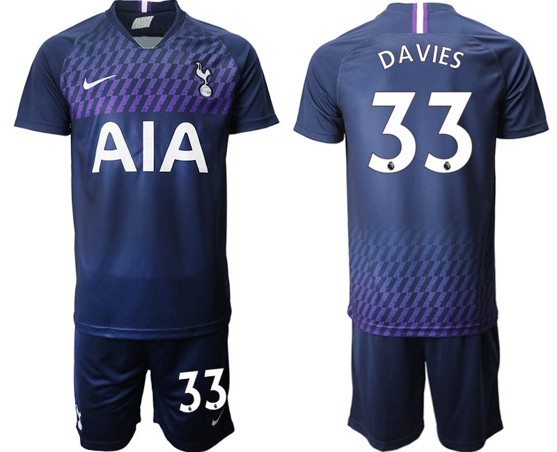 Men 2019-2020 club Tottenham Hotspur away #33 blue Soccer Jerseys->->Soccer Club Jersey